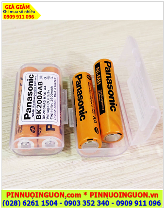 Pin Micro Pin Karaoke Pin sạc 1.2v AA1900mAh Panasonic BK200AAB chính hãng (Box 2viên)